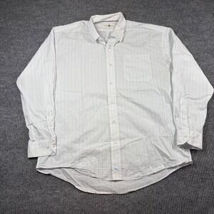 Onward Reserve Shirt Men's XL Classic Fit Button Down White Check Long Sleeve